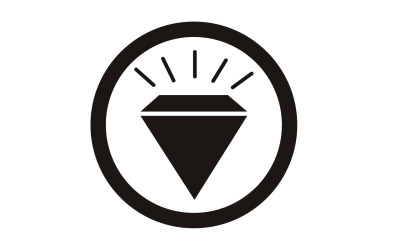 Diamantlogotyp vektorelement version v28