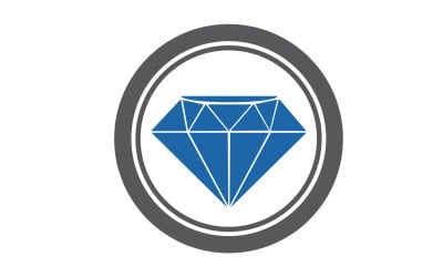 Diamantlogotyp vektorelement version v35