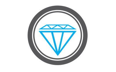 Diamantlogotyp vektorelement version v41