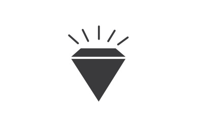 Elemento vectorial del logotipo de diamante versión v12