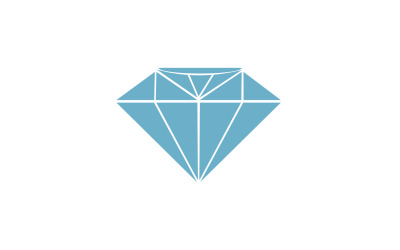 Elemento vectorial del logotipo de diamante versión v1