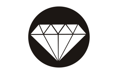 Elemento vettoriale logo diamante versione v50