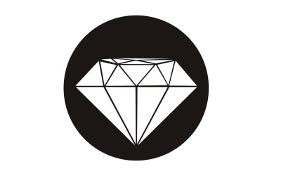 Elemento vettoriale logo diamante versione v52