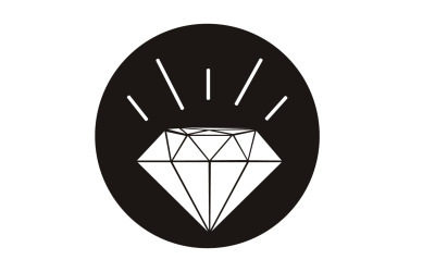 Elemento vettoriale logo diamante versione v56