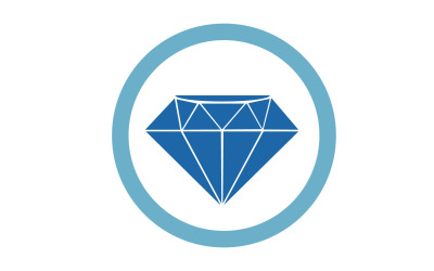 Versión de elemento vectorial del logotipo de diamante v19