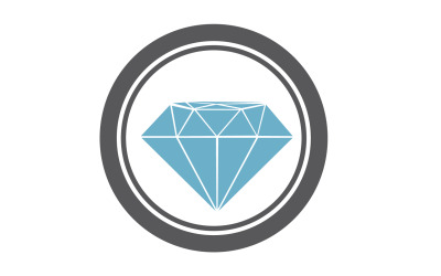 Versión de elemento vectorial del logotipo de diamante v36