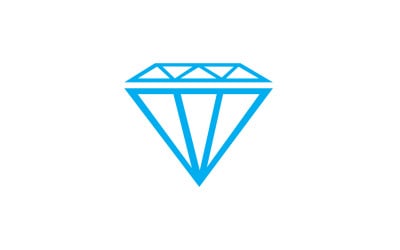 Versión de elemento vectorial del logotipo de diamante v9