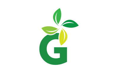 G-Buchstabe, Blatt, grünes Logo-Symbol, Version v41