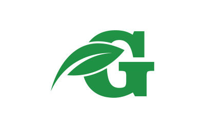 G letter leaf green logo icon version v62