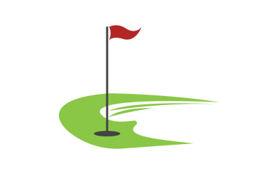 Golf logó sport vektoros verzió v22