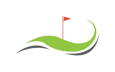 Golf logo sport versione vettoriale v17