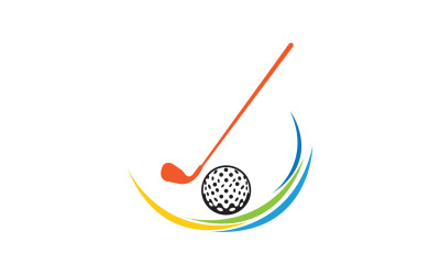 Golf logo sport vettore versione v26