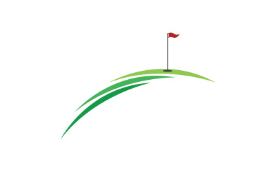 Golf logosu spor vektör sürümü v2