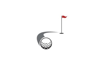 Golf logosu spor vektör sürümü v8
