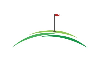 Golfowe logo sportowe w wersji wektorowej v10