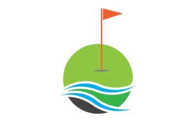 Golfowe logo sportowe w wersji wektorowej v12