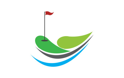 Golfowe logo sportowe w wersji wektorowej v14