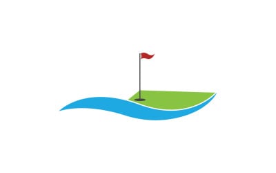 Golfowe logo sportowe w wersji wektorowej v20