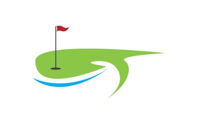 Golfowe logo sportowe w wersji wektorowej v23