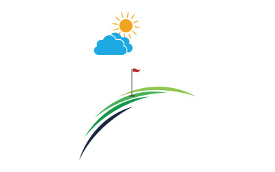 Golf-Logo-Sport-Vektorversion v18