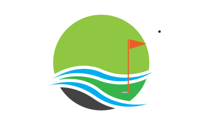 Golf logo sport vettore versione v35