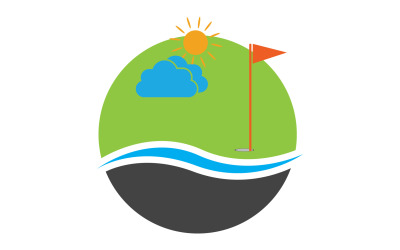 Golf logo sport vettore versione v36