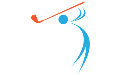 Golf logo sport vettore versione v64