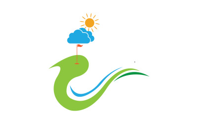 Golfové logo sport vektorová verze v59