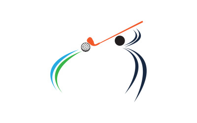 Golfowe logo sportowe w wersji wektorowej v63