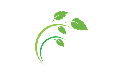 Blattgrünes Ökologiebaumelement-Symbol, Version v17