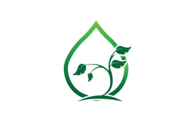 Blattgrünes Ökologiebaumelement-Symbol, Version v48