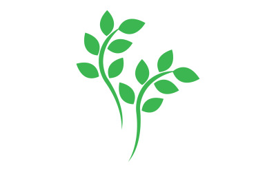 Blattgrünes Ökologiebaumelement-Symbol, Version v54