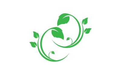 Icona elemento albero ecologia verde foglia versione v25