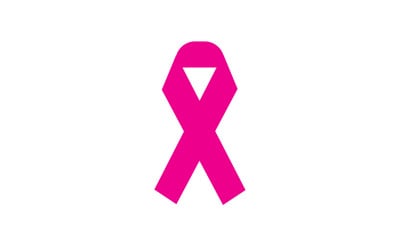 Élément de logo icône ruban rose version v32