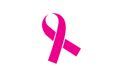 Élément de logo icône ruban rose version v62