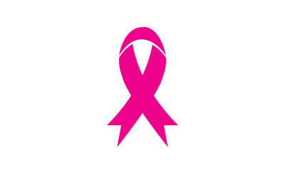 Elemento logo icona nastro rosa versione v19