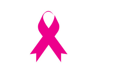 Elemento logo icona nastro rosa versione v41