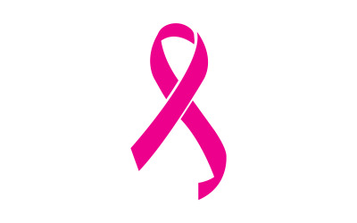 Elemento logo icona nastro rosa versione v51
