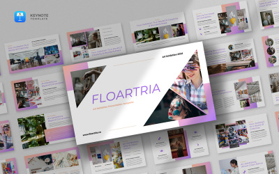 Floartria - Keynote-sjabloon voor kunsttentoonstellingen