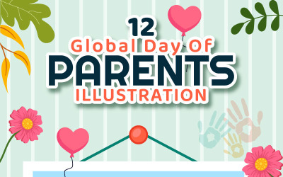 12 Werelddag van ouders Illustratie