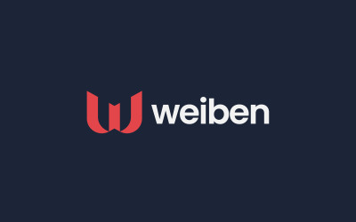 Minimale Logo-Design-Vorlage für den Buchstaben W
