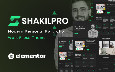 ShakilPro — одностраничная тема WordPress для портфолио