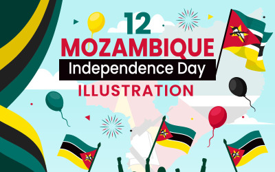12 Illustration de la fête de l&amp;#39;indépendance du Mozambique