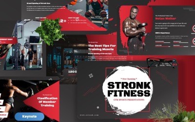 Stronk – Gym Sports Keynote sablonok