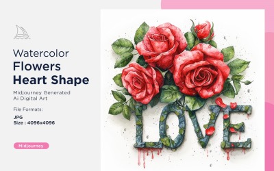 Flowers Heart Shape Whispers of Romance Valentine's Secrets