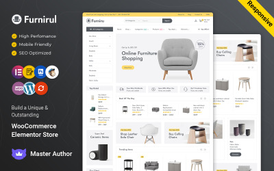 Furniru – Thème WooCommerce Elementor pour meubles et intérieurs