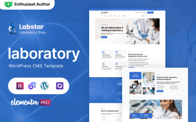 Labstar - Laboratorní a vědecký výzkum Téma WordPress Elementor