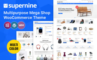 Supernine - Tema multiuso Mega Shop WooCommerce