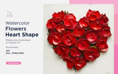 Flowers Heart Shape Hearts Afire A Valentine's Flame 04