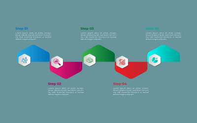 Design moderno del modello di elemento infografico vettoriale.